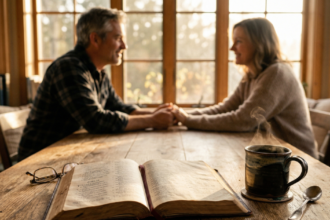 Mulher lendo um dos melhores livros cristãos para restaurar casamento em crise.