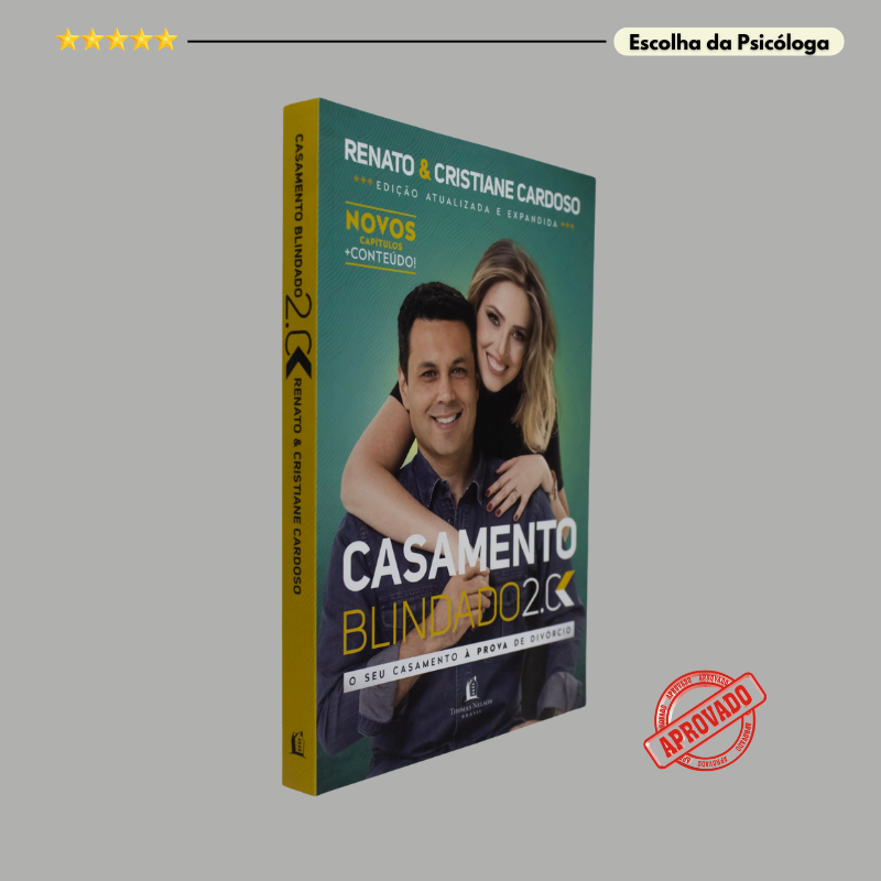 Capa do livro Casamento Blindado 2.0 de Renato e Cristiane Cardoso, recomendado para salvar o casamento e evitar o divórcio.